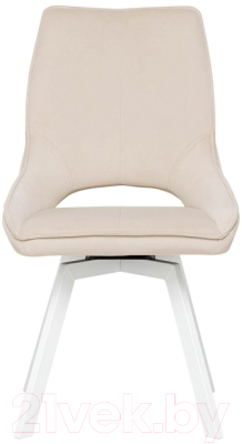 Стул Импэкс Leset Галвес поворотный механизм (белый/велюр бежевый)