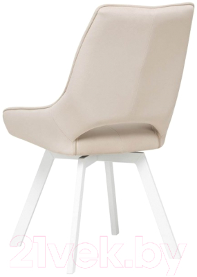 Стул Импэкс Leset Галвес поворотный механизм (белый/велюр бежевый)