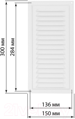 Решетка вентиляционная TDM SQ1807-0702