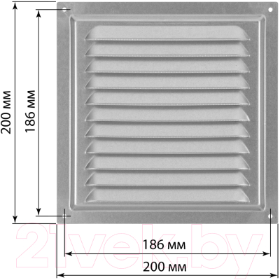 Решетка вентиляционная TDM SQ1807-0714