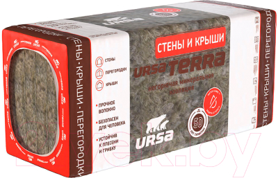 Минеральная вата Ursa Terra Стены и крыши 1200-610-100 - фото