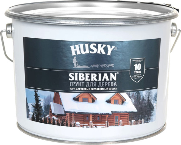 Грунтовка Husky Siberian Биозащитный акриловый для дерева - фото