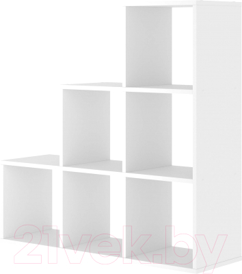 Стеллаж Seven Dreams 6 секций / brick-gorka-6 - фото