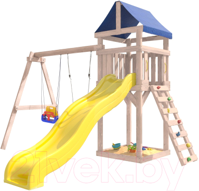 Игровой комплекс National Tree Company С качелями лодочка IgroWoods / ДКНП-5 (не окрашен)