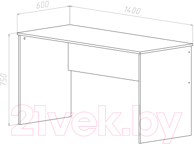 Письменный стол МДК СП4 1400x600x750