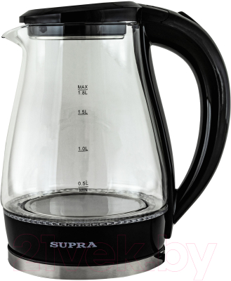 Электрочайник Supra KES-1855G (черный/прозрачный) - фото