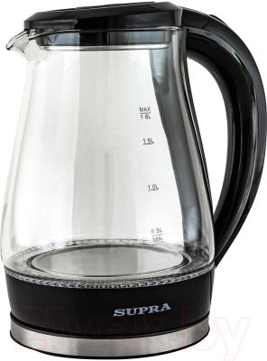 Электрочайник Supra KES-1855G (черный/прозрачный)