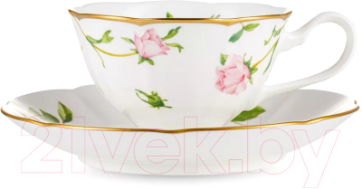 Чашка с блюдцем Narumi Цветущая Роза / NAR-51220-2541/1128 - фото