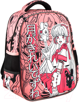 Школьный рюкзак Феникс+ Розовая девушка / 65739 - фото