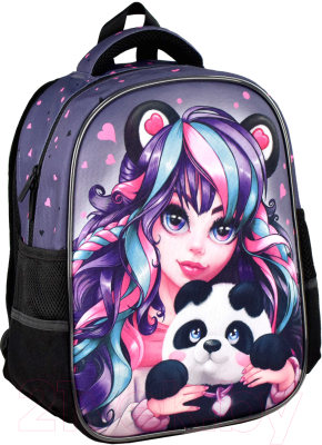 Школьный рюкзак Феникс+ Девушка с пандой / 65719 - фото