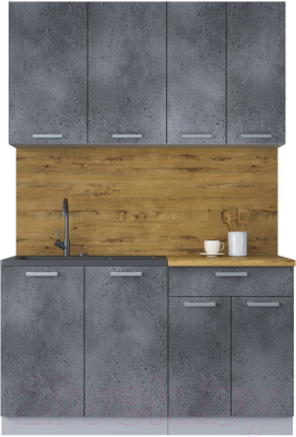 Кухонный гарнитур Интерлиния Мила Лайт 1.4 - фото