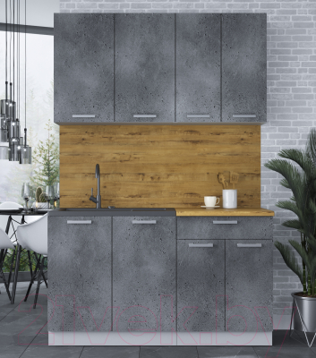 Кухонный гарнитур Интерлиния Мила Лайт 1.4