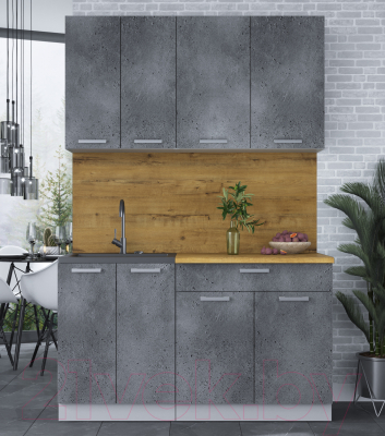 Кухонный гарнитур Интерлиния Мила Лайт 1.4-60