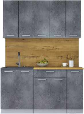 Кухонный гарнитур Интерлиния Мила Лайт 1.5 - фото