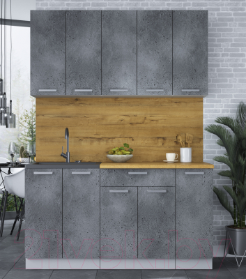 Кухонный гарнитур Интерлиния Мила Лайт 1.5