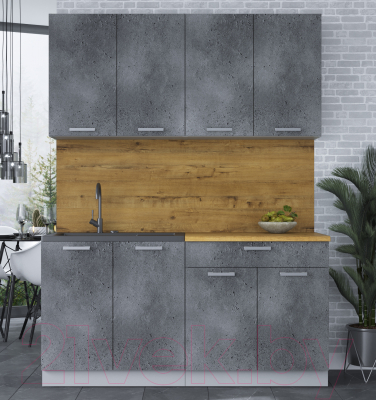 Кухонный гарнитур Интерлиния Мила Лайт 1.6