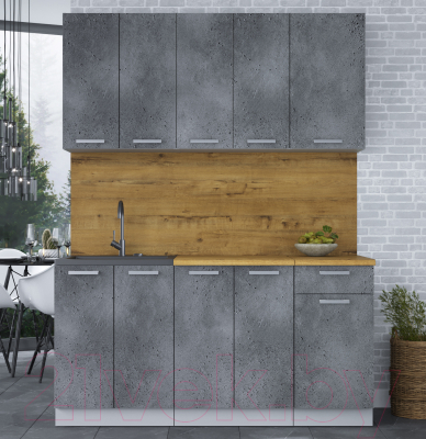 Кухонный гарнитур Интерлиния Мила Лайт 1.6-60