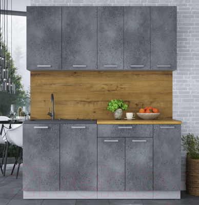 Кухонный гарнитур Интерлиния Мила Лайт 1.7