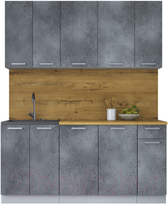 Кухонный гарнитур Интерлиния Мила Лайт 1.7-60 - фото