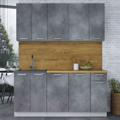 Кухонный гарнитур Интерлиния Мила Лайт 1.7-60