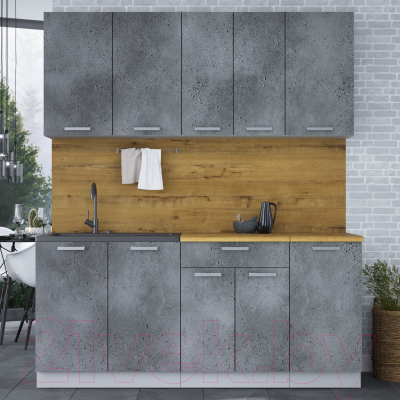 Кухонный гарнитур Интерлиния Мила Лайт 1.8