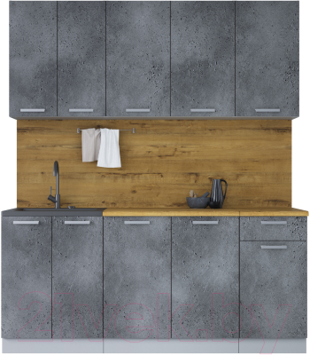 Кухонный гарнитур Интерлиния Мила Лайт 1.8-60 - фото