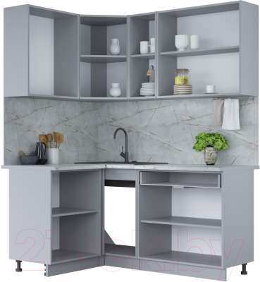 Кухонный гарнитур Интерлиния Мила Лайт 1.2x1.7