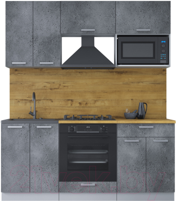 Кухонный гарнитур Интерлиния Мила Лайт 1.8 ВТ - фото