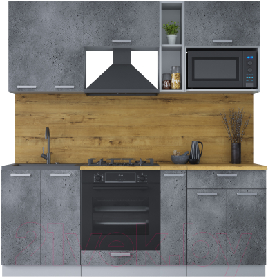 Кухонный гарнитур Интерлиния Мила Лайт 2.0 ВТ - фото