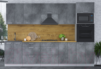 Кухонный гарнитур Интерлиния Мила Лайт 3.0 ВТ