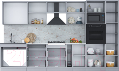 Кухонный гарнитур Интерлиния Мила Лайт 3.6 ВТ