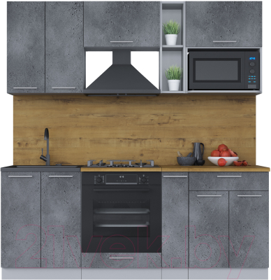 Кухонный гарнитур Интерлиния Мила 2.0 ВТ - фото