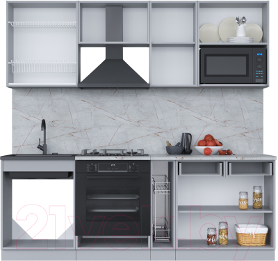 Кухонный гарнитур Интерлиния Мила 2.2 ВТ
