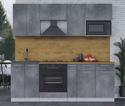 Кухонный гарнитур Интерлиния Мила 2.2 ВТ