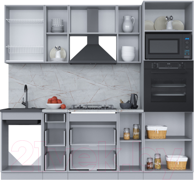 Кухонный гарнитур Интерлиния Мила 2.3 ВТ