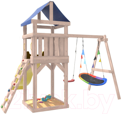 Игровой комплекс National Tree Company С качелями лодочка IgroWoods / ДКНП-7