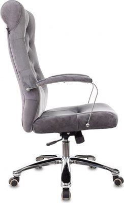 Кресло офисное Бюрократ T-9928SL (Fabric серый Italia 26/крестовина металл хром)