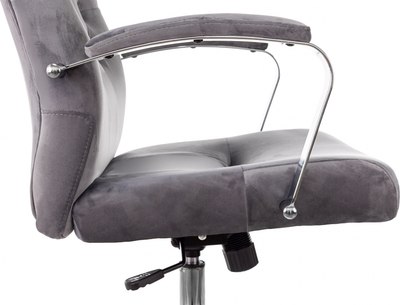 Кресло офисное Бюрократ T-9928SL (Fabric серый Italia 26/крестовина металл хром)