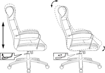 Кресло офисное Бюрократ T-9928SL (Fabric серый Italia 26/крестовина металл хром)