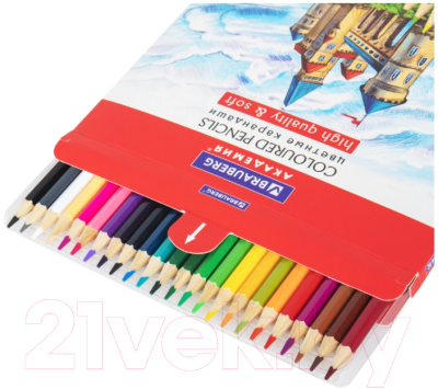 Набор цветных карандашей Brauberg Академия / 181866