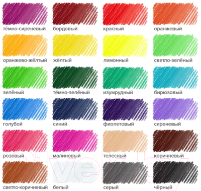 Набор цветных карандашей Brauberg Академия / 181866