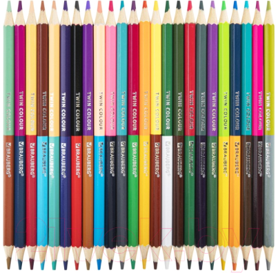 Набор цветных карандашей Brauberg Premium Twin Colour / 181876