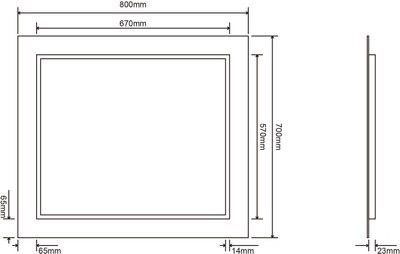 Зеркало Roxen Bliss 510035-80