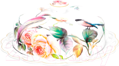 Емкость для хранения выпечки Elan Gallery Певчие птички / 730783 - фото