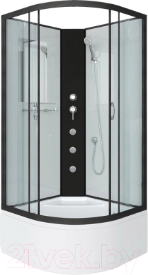 Душевая кабина Niagara NG-6709-14BKG 100x100x200 (прозрачное стекло/черный)