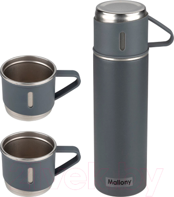 Термос для напитков Mallony Festa с кружками / 106052 - фото