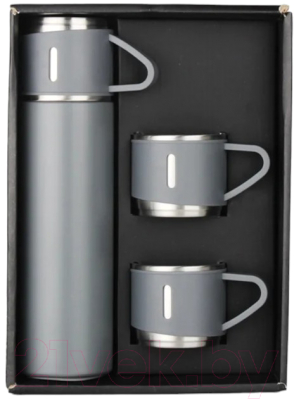 Термос для напитков Mallony Festa с кружками / 106052