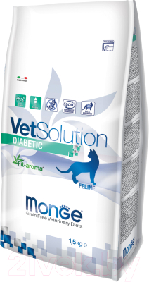 Сухой корм для кошек Monge Vet Solution Diabetic - фото