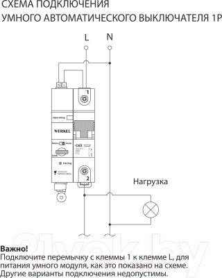 Выключатель автоматический Werkel Умный W1001P6301