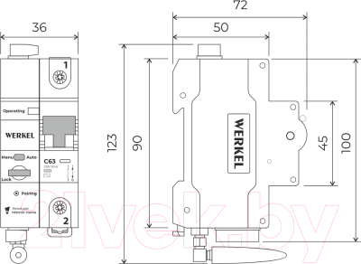 Выключатель автоматический Werkel Умный W1001P6301